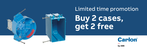 Special promotion for the new Carlon Blue® fan-rated ceiling box