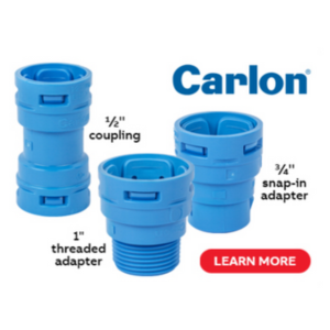 Carlon® electrical non-metallic tubing (ENT) two-piece fittings
