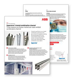 Before Servers and Networking Gear fill Data Centers, it Starts with Superstrut Before Servers and Networking Gear fill Data Centers, it Starts with Superstrut